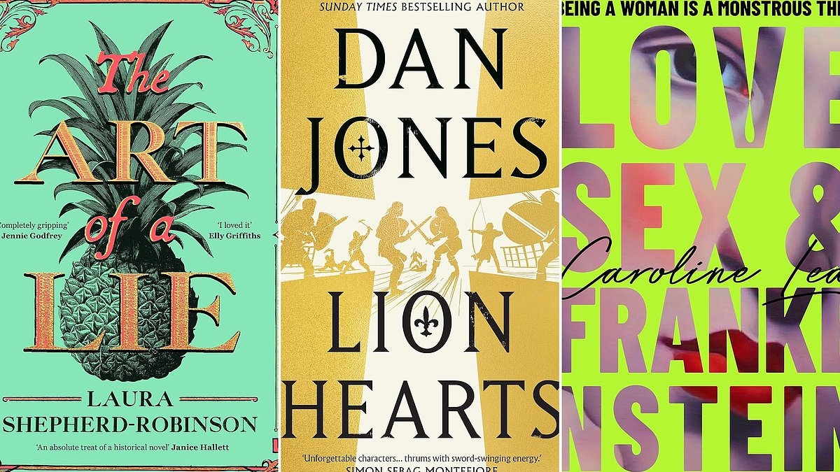 Ficção histórica de tirar o fôlego lançada este mês: The Art Of A Lie, de Laura Shepherd-Robinson, Lion Hearts, de Dan Jones, Love, Sex & Frankenstein, de Caroline Lea