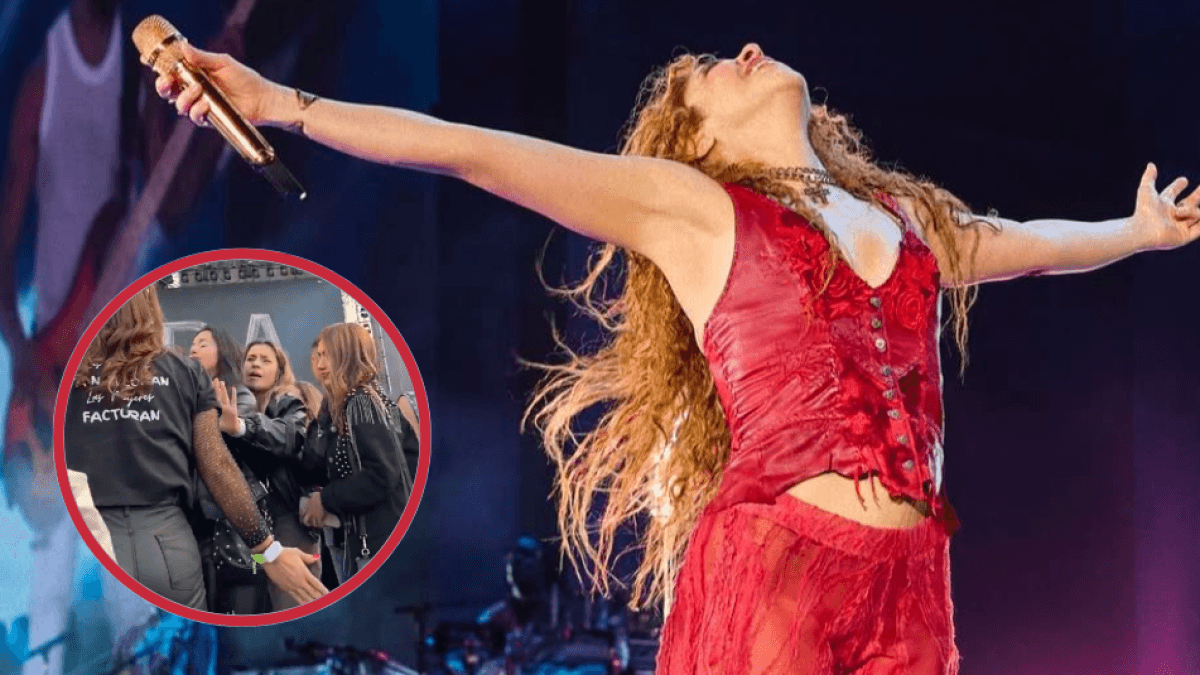 Shakira hayranları Bogota'daki VIP'ye gizlice girmelerinin ardından hakarete uğradı ve itildi