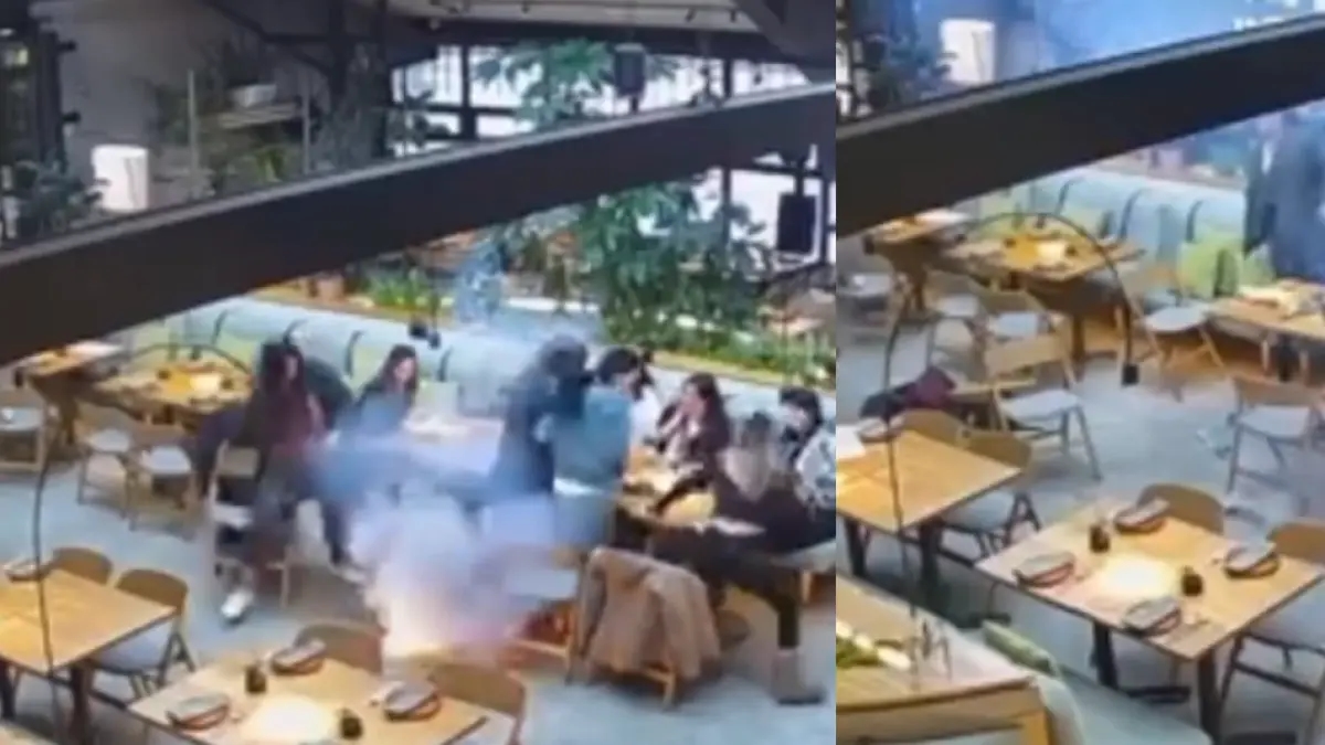 Video | Panico in un ristorante messicano dopo l'esplosione della batteria del portatile