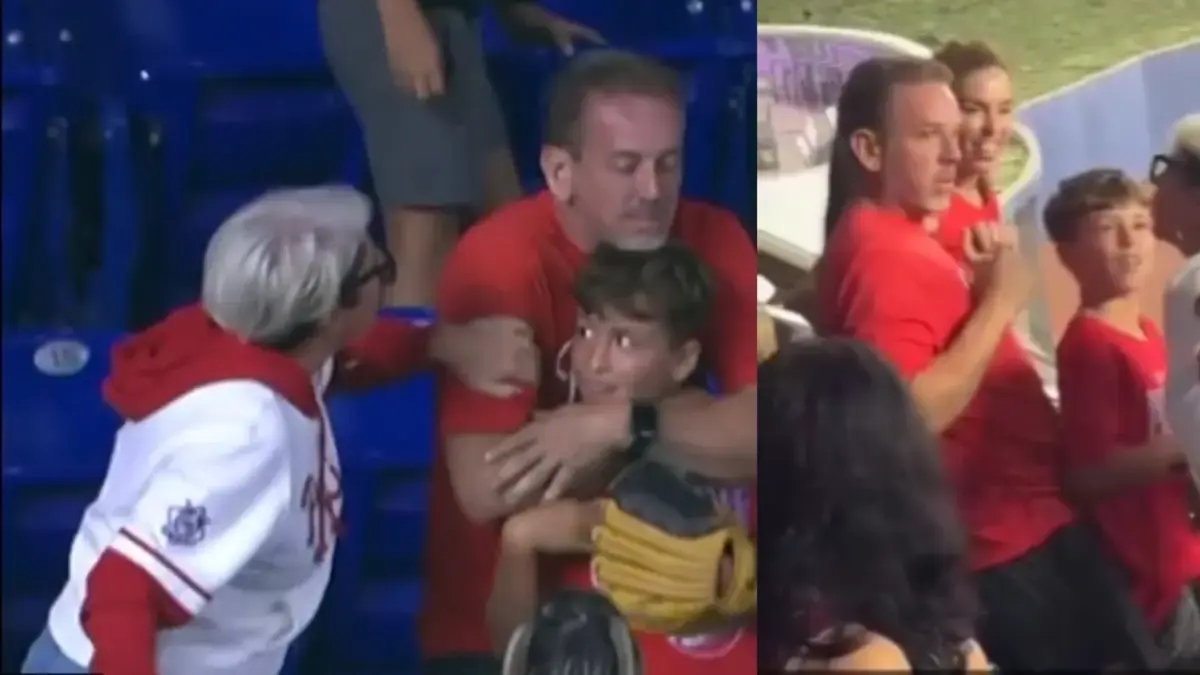 Video | Wütender Fan wird kritisiert, weil er einem Jungen bei einem Baseballspiel den Homerun-Ball weggenommen hat: Der Junge wurde mit etwas viel Besserem belohnt.
