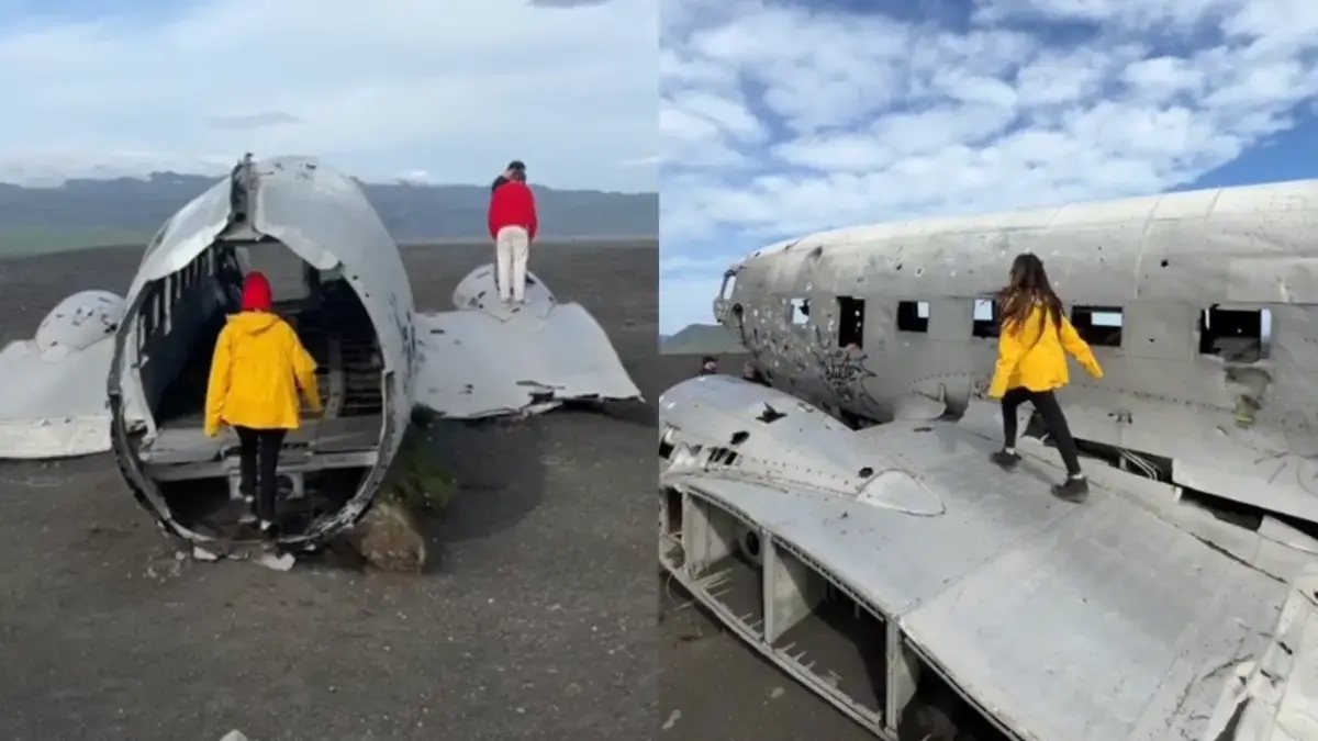 Plane crash becomes tourist attraction: abandoned plane in Iceland goes viral on social media