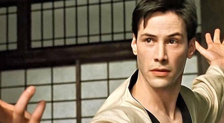 Keanu Reeves trained for almost a year for this one scene in The Matrix.