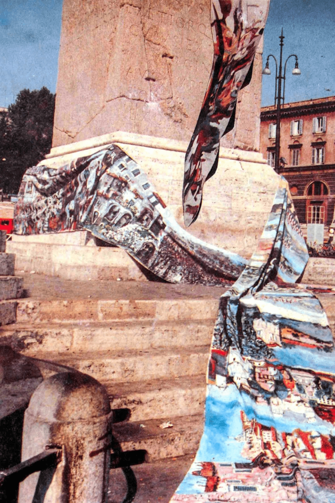 39 jaar sinds Carlo Riccardi's Maxi Canvas op Piazza del Popolo in Rome.