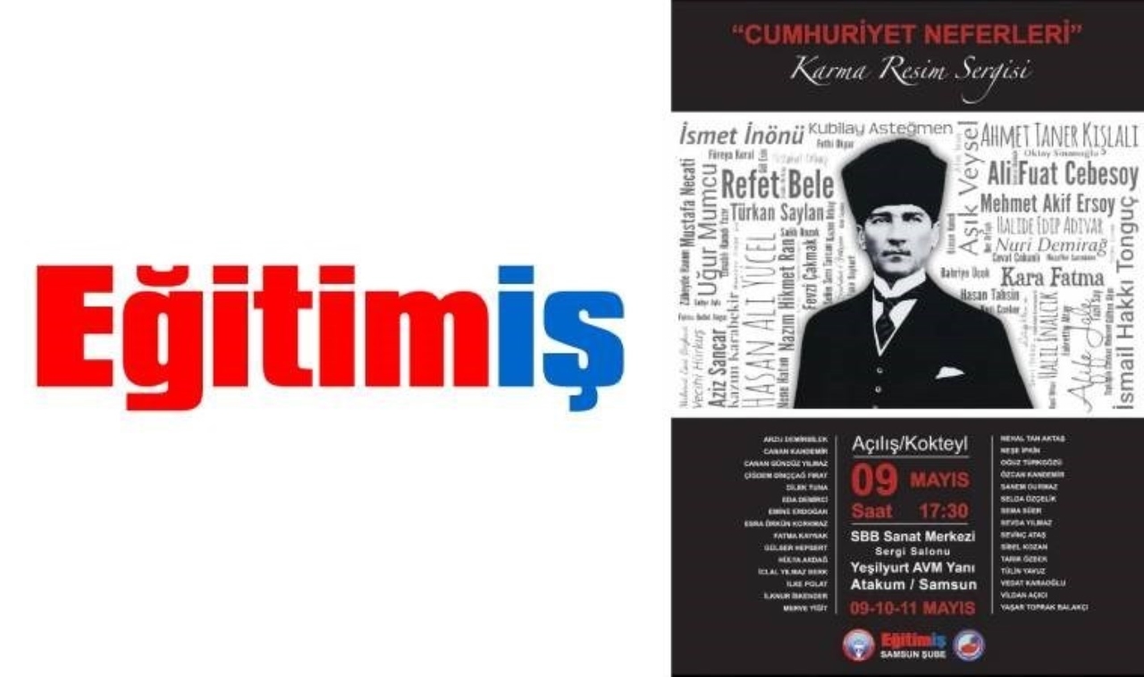 Ausstellung „Gemischte Malerei der Soldaten der Republik“ von Eğitim-İş