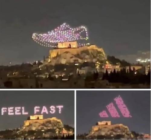 Griechenland verklagt Adidas wegen einer Anzeige, in der ein Schuh die Akropolis tritt