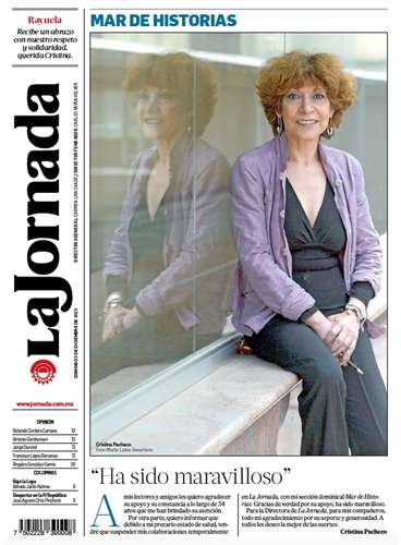 Reúne un libro 38 años de colaboraciones de Cristina Pacheco en La Jornada