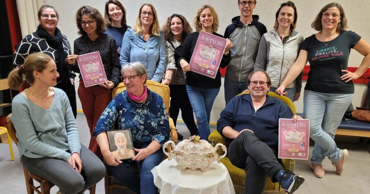 Chaligny. La Soupière, a family comedy served by the Troupe du Hibou Bleu